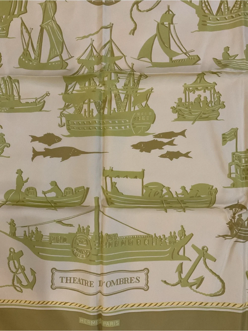 Hermes Theatre D’Ombres Silk Scarf